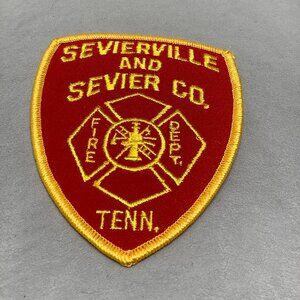 Sevierville And Sevier Co Fire Department Patch New Old Stock